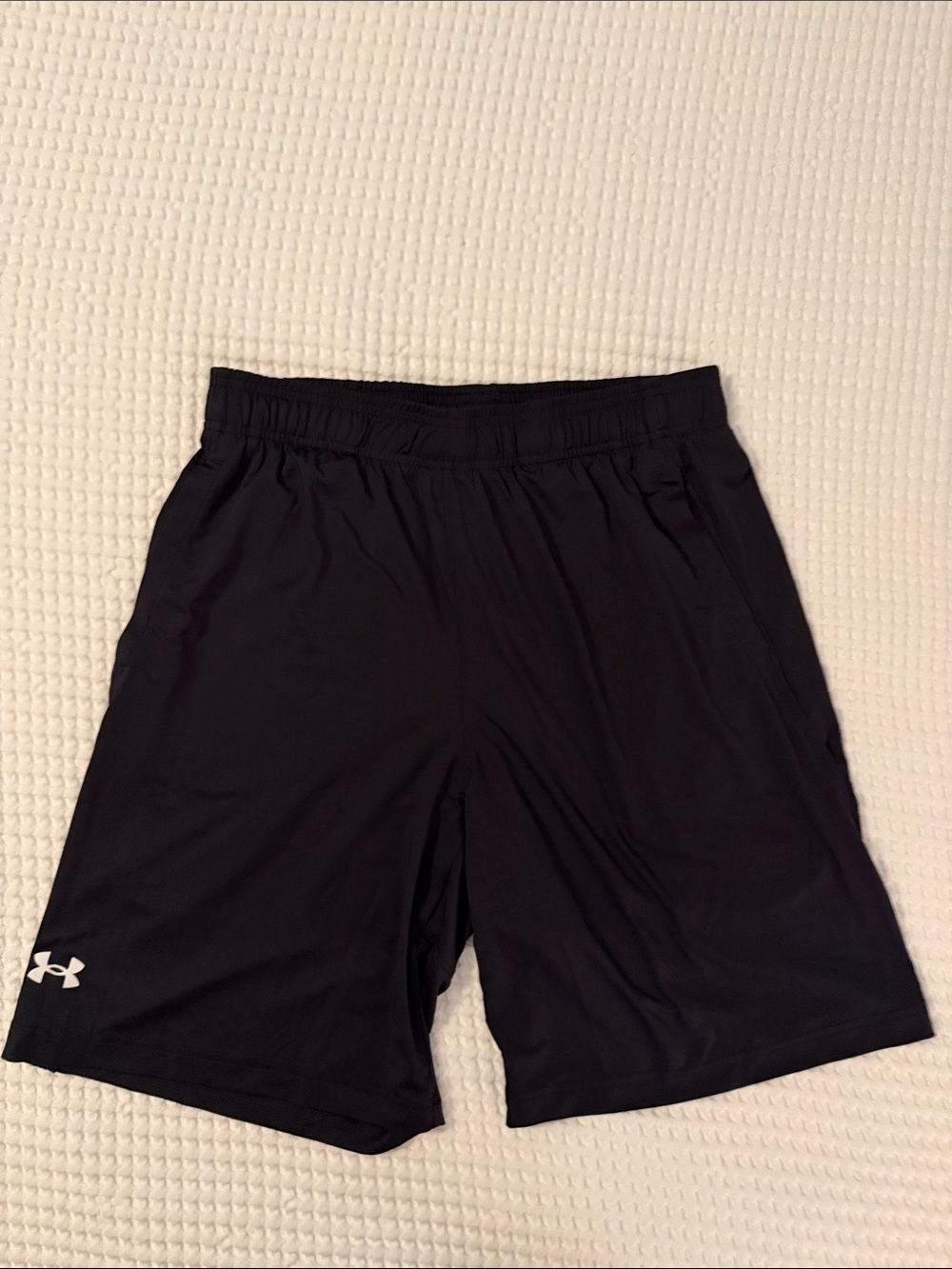 Under Armour Black Athletic Training Shorts with Logo